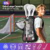 imageExtra Large Lacrosse Backpack with 2 Stick Holders Professional Lacrosse Bag for Youth with Ventilated Cleats Compartment and Insulated Pocket for All Field Hockey GearBlack