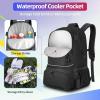 imageExtra Large Lacrosse Backpack with 2 Stick Holders Professional Lacrosse Bag for Youth with Ventilated Cleats Compartment and Insulated Pocket for All Field Hockey GearBlack