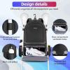 imageExtra Large Lacrosse Backpack with 2 Stick Holders Professional Lacrosse Bag for Youth with Ventilated Cleats Compartment and Insulated Pocket for All Field Hockey GearBlack