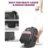 imageRolling Backpack for Women with Wheels roller Laptop Travel Backpack Lightweight Water Resistant Wheeled Underseat Carry On Luggage for Work and College Black PurpleBlack Purple
