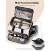imageRolling Craft Bag with Wheels AllinOne Rolling Scrapbook Tote No Installation Required Rolling Teacher Bag Fits 16 Laptop Art bags for supplies for DIY Sewing Scrapbooking SuppliesBeige BrownBeige Brown