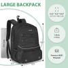imageTennis Bag Holds 2 Rackets Professional Tennis Bags for Women Tennis Backpack with Ventilated Shoe CompartmentBlack