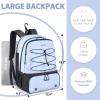 imageTennis Bag Holds 2 Rackets Professional Tennis Bags for Women Tennis Backpack with Ventilated Shoe CompartmentBlue