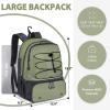 imageTennis Bag Holds 2 Rackets Professional Tennis Bags for Women Tennis Backpack with Ventilated Shoe CompartmentGreen