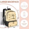 imageTennis Bag Holds 2 Rackets Professional Tennis Bags for Women Tennis Backpack with Ventilated Shoe CompartmentYellow