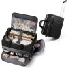 imageRolling Craft Bag with Wheels AllinOne Rolling Scrapbook Tote No Installation Required Rolling Teacher Bag Fits 16 Laptop Art bags for supplies for DIY Sewing Scrapbooking SuppliesBeige BrownBlack