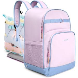 imageRoller Skate Bag for Women and Men Lightweight Breathable Inline Skates Backpack Fits Shoes Up to US Men Size 14Pink