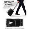 imageArcoyard Rolling Garment Bag with 2 Packing Cubes Carry On Garment bag with 173 inch Laptop Compartment Softside Expandable Wheeled Travel Suitcase Luggage for Business Trips Men and Women Black