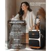 imageUnderseat Carry On Luggage with Wheels Airline Approved Personal Item Luggage 16Inch Multifunctional Underseat Luggage Lightweight Overnight Suitcase for Women Bussiness Travel Beige BrownBeige Brown