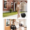 image:imageArcoyard Rolling Teacher Bag with File Teacher Tote and Detachable Trolley Large Rolling Bag for Work with 173 Inch Laptop Compartment Work Bags for Women Teaching Nurse Craft Beige BrownBeige Brown
