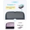 image:imageZipper Binder 3 Ring with Ita Window 3 Inch DRing Binder with Zipper and Strap Fits 14 Laptop 600 Sheets Capacity 3in1 ShoulderBackpackHandle Binder Bag for School Office Commute BlackBlue