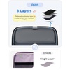 image:imageZipper Binder 3 Ring with Ita Window 3 Inch DRing Binder with Zipper and Strap Fits 14 Laptop 600 Sheets Capacity 3in1 ShoulderBackpackHandle Binder Bag for School Office Commute BlackBlack