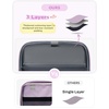 image:imageZipper Binder 3 Ring with Ita Window 3 Inch DRing Binder with Zipper and Strap Fits 14 Laptop 600 Sheets Capacity 3in1 ShoulderBackpackHandle Binder Bag for School Office Commute BlackPurple
