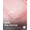 image:imageZipper Binder 3 Ring with Ita Window 3 Inch DRing Binder with Zipper and Strap Fits 14 Laptop 600 Sheets Capacity 3in1 ShoulderBackpackHandle Binder Bag for School Office Commute BlackPink