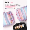 image:imageZipper Binder 3 Ring with Ita Window 3 Inch DRing Binder with Zipper and Strap Fits 14 Laptop 600 Sheets Capacity 3in1 ShoulderBackpackHandle Binder Bag for School Office Commute BlackPink Blue